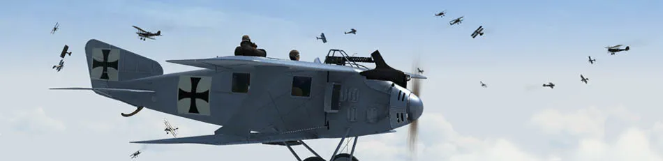 Flanders in Flames: a Rumpler under anti-aircraft fire